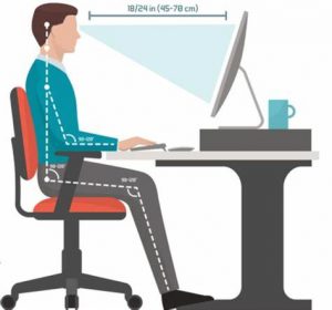 اصول ارگونومی محیط کار و استفاده صحیح از کامپیوتر و میز مطالعه